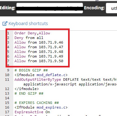 Tutorial Membatasi Akses Website Berdasarkan IP Dengan .htaccess